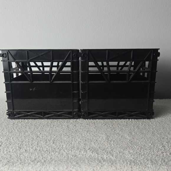 Vintage Black KOOL KRATES Mini CD Storage Crates - Set of 2 - Made in Canada - Picture 2 of 7